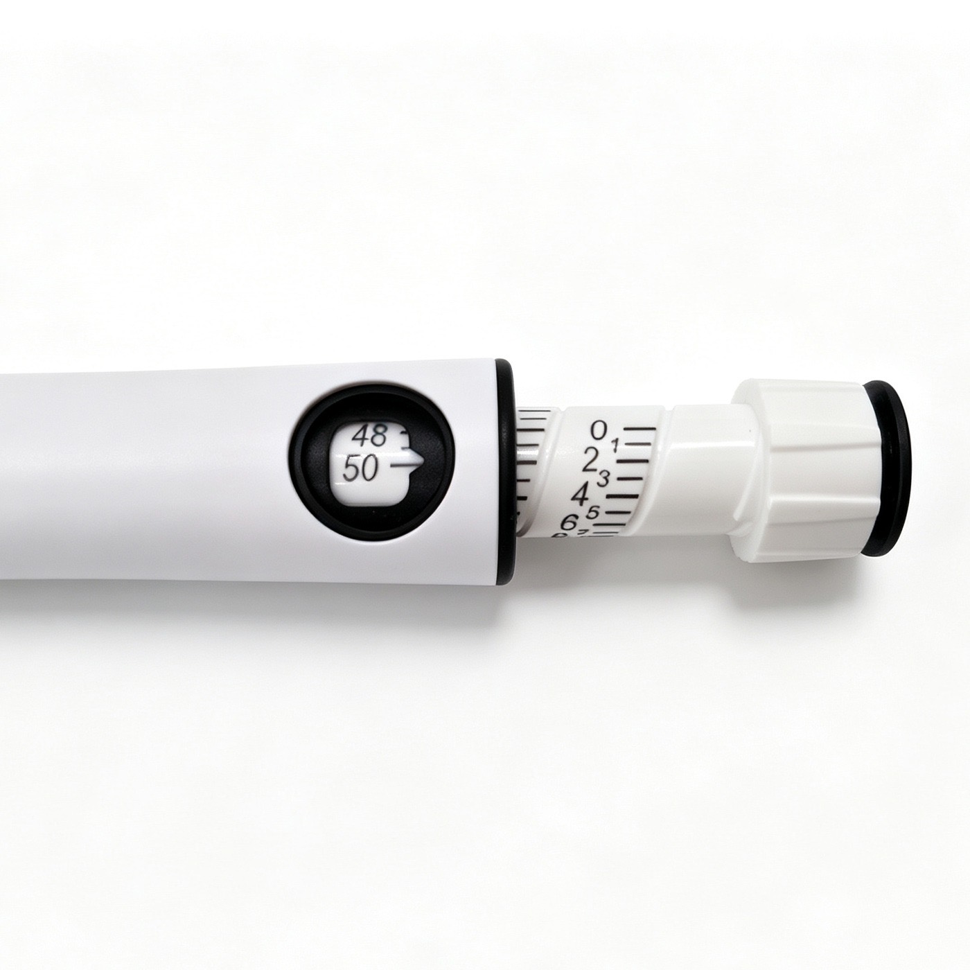 Supplied reference side view of the pen adjustment dial